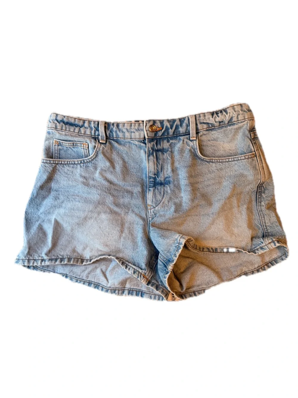 Zara Light Blue Denim Shorts